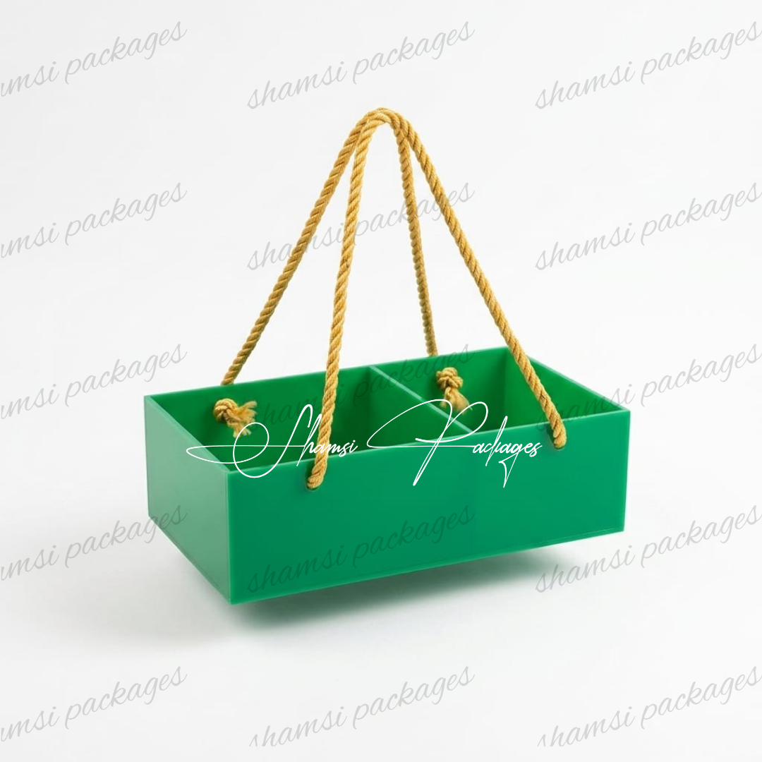 Acrylic Doori Bag Green (10 x 6 x 3)